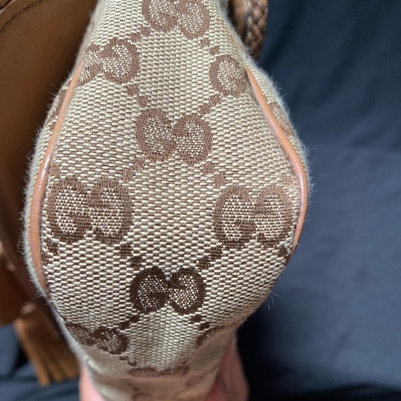 GUCCI Monogram Marrakech Evening Bag Brown - Picture 6 of 16